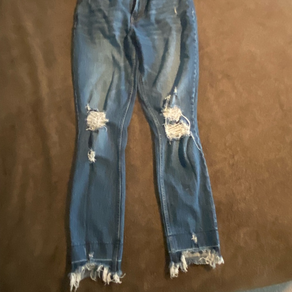 Abercrombie curve love high rise straight jean